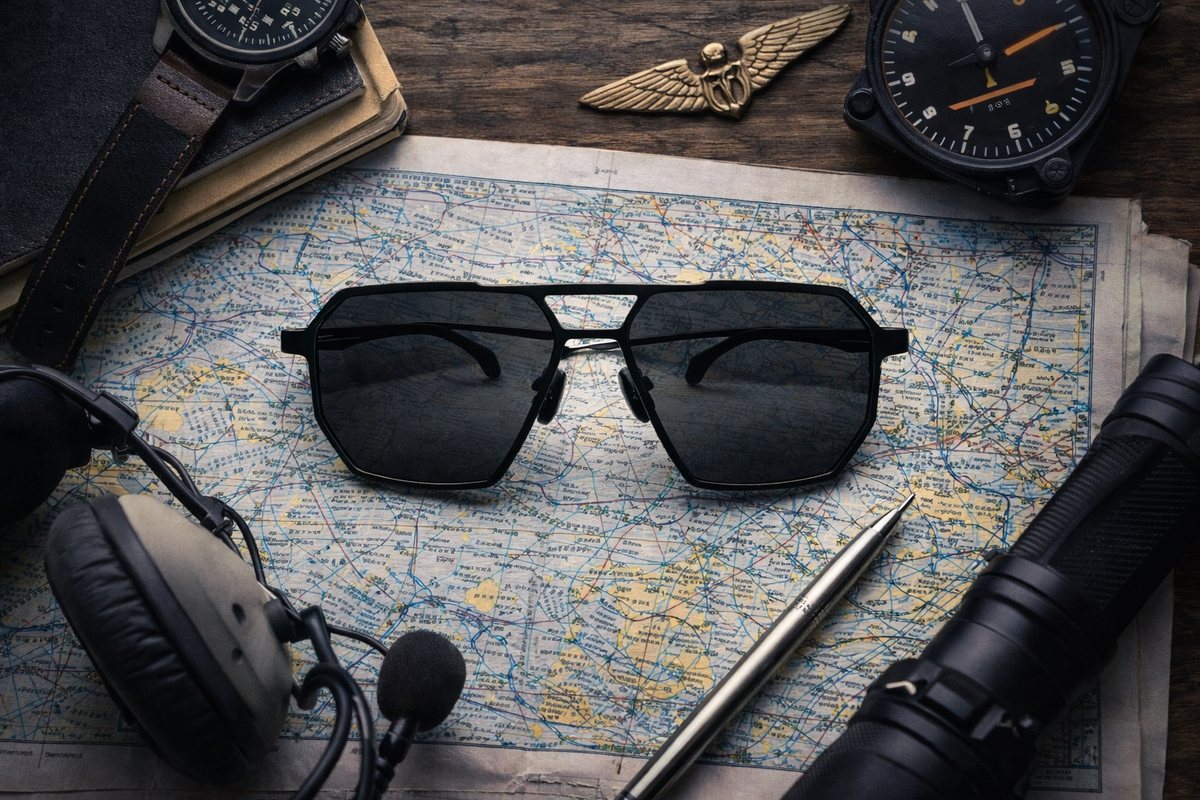 Best non-polarized sunglasses for pilots in cockpit environment SR Performance Eyewear