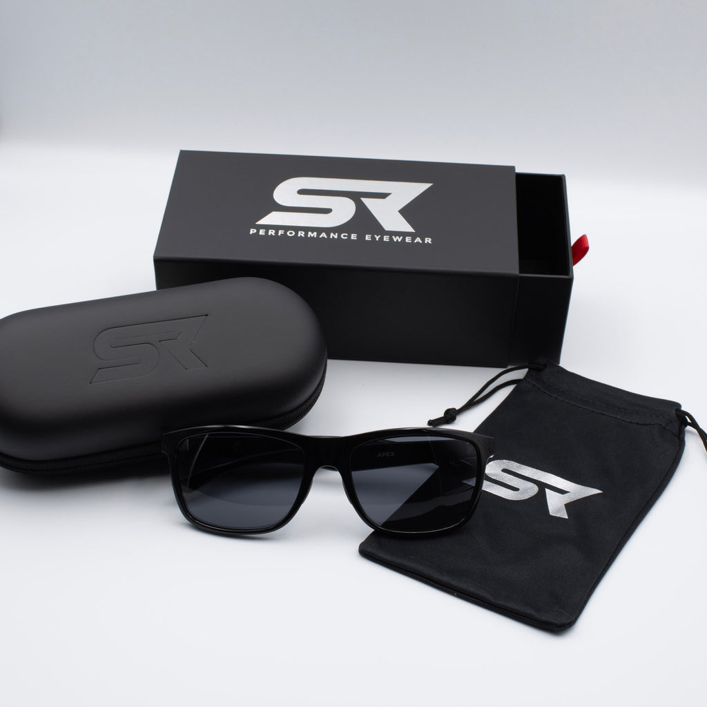 SR Apex sunglasses product detail image with premium frame and lens finish.