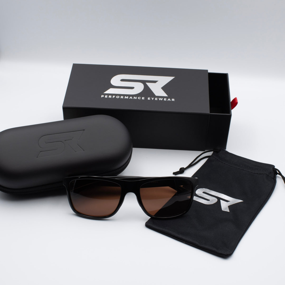 SR Apex sunglasses detail view highlighting sport-inspired frame shape and lens coverage.
