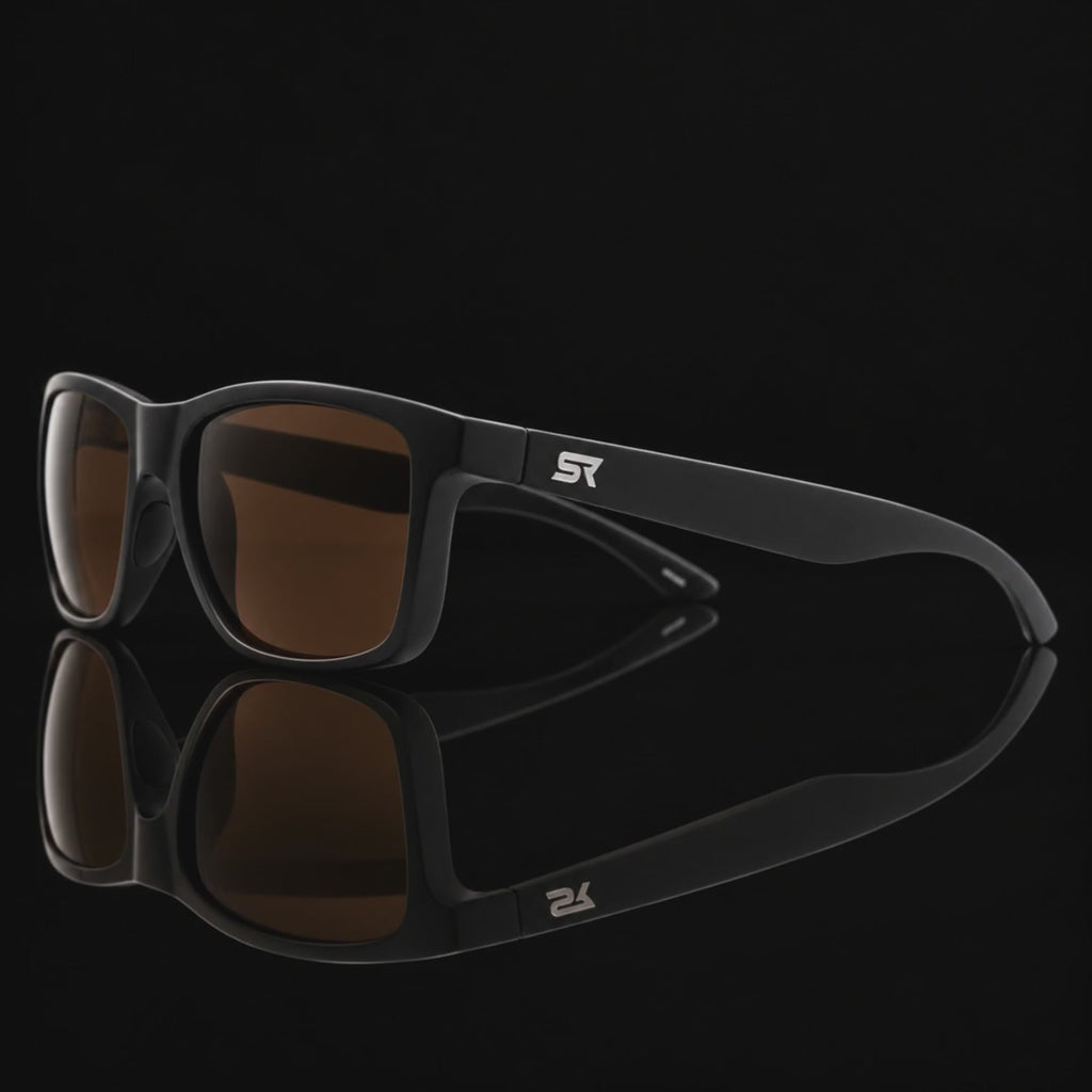 Apex Matte Stealth Black Bronze — black studio turn to front