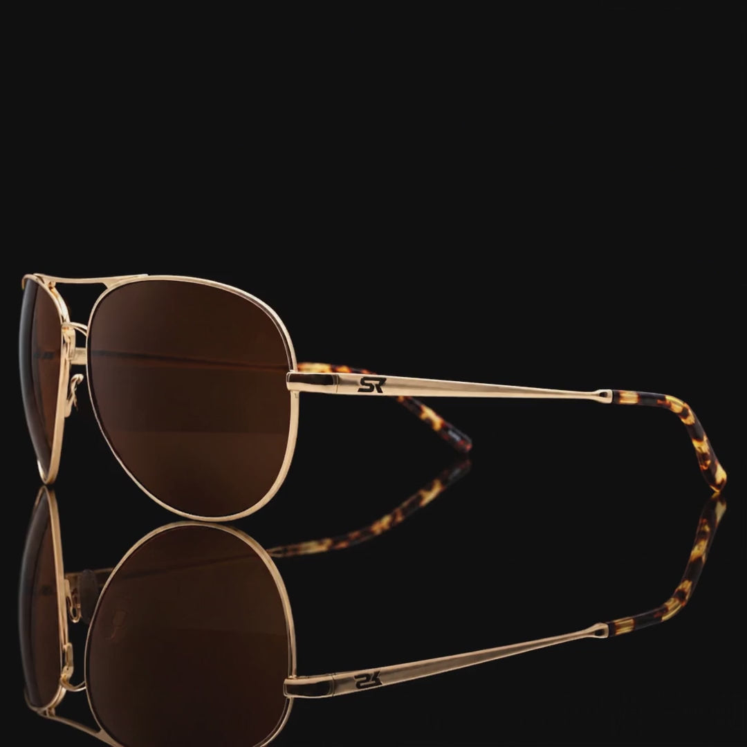 Blackbird Heritage Gold Bronze — clean black studio turn to front
