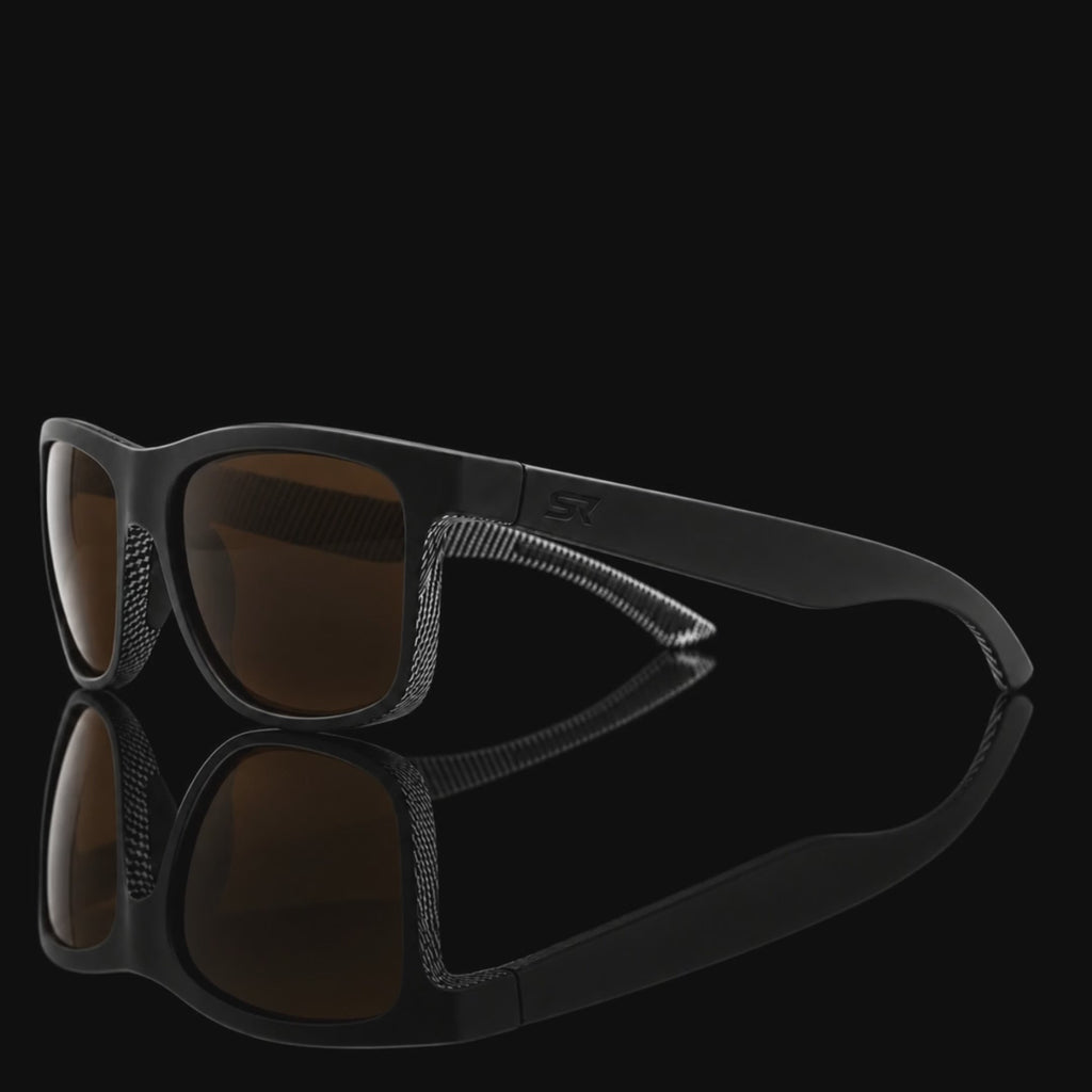 Inverted Matte Black Carbon Bronze — black studio turn to front